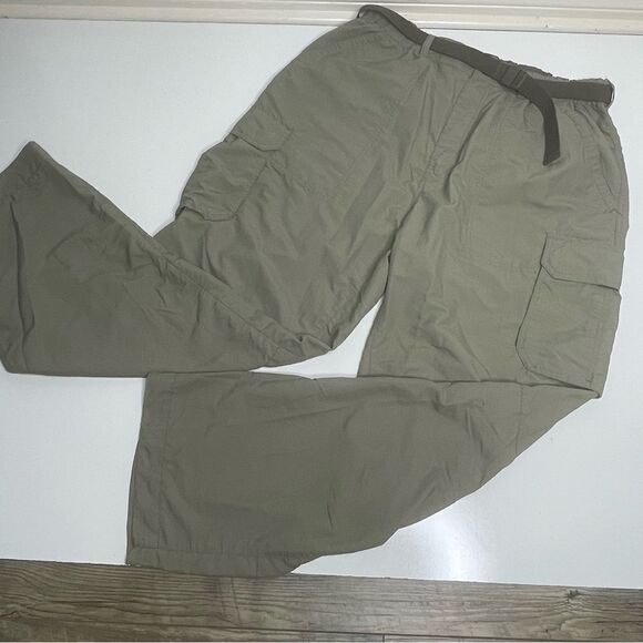 REI Army Green Khaki All Terrain Weatherproof Utility Pants in Size Large x 30L - Picture 3 of 5